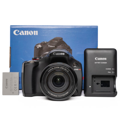 Canon PowerShot SX40 HS 12.0MP Black Digital Camera - NEW - SESKO