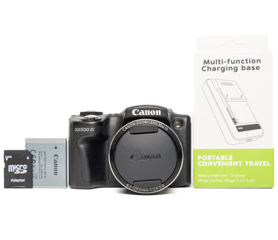 Canon PowerShot SX500 IS 16.0MP Black Digital Camera - Good - SESKO
