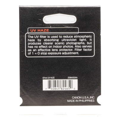 Canon Filter 67mm UV HAZE - NEW - SESKO