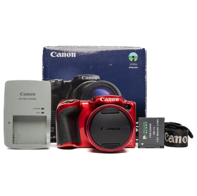 Canon PowerShot SX410 IS 20.0MP Red Digital Camera - Mint - SESKO
