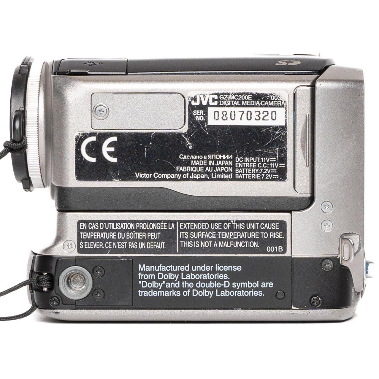 Jvc gz-mc200e pal everio digital media camera