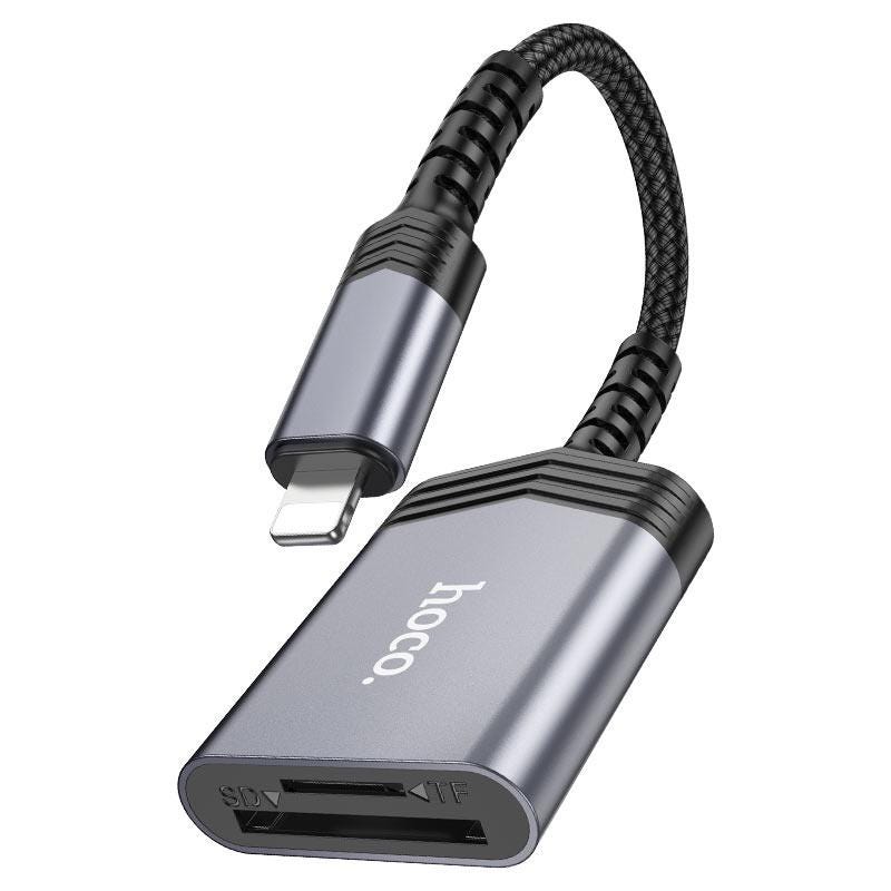 Type-c or lightning memory card reader (sd & microsd card)