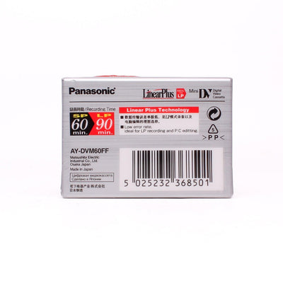 Panasonic minidv tape 60-90min ay-dvm60ff