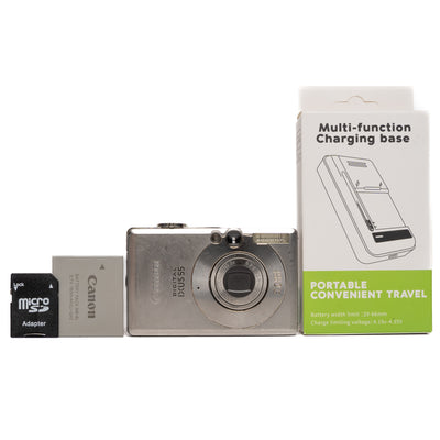 Canon Digital IXUS 55 5.0MP Silver Digital Camera - Well Used - SESKO