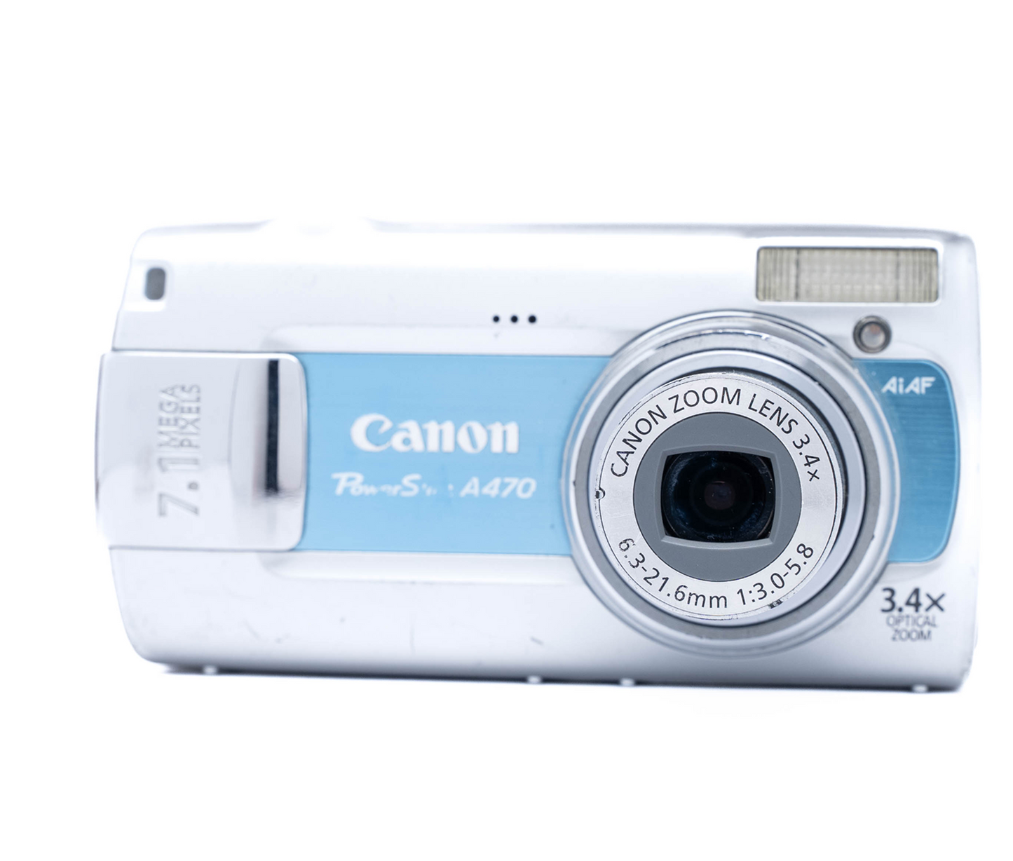 Canon PowerShot A470 7.1MP Blue - Well Used