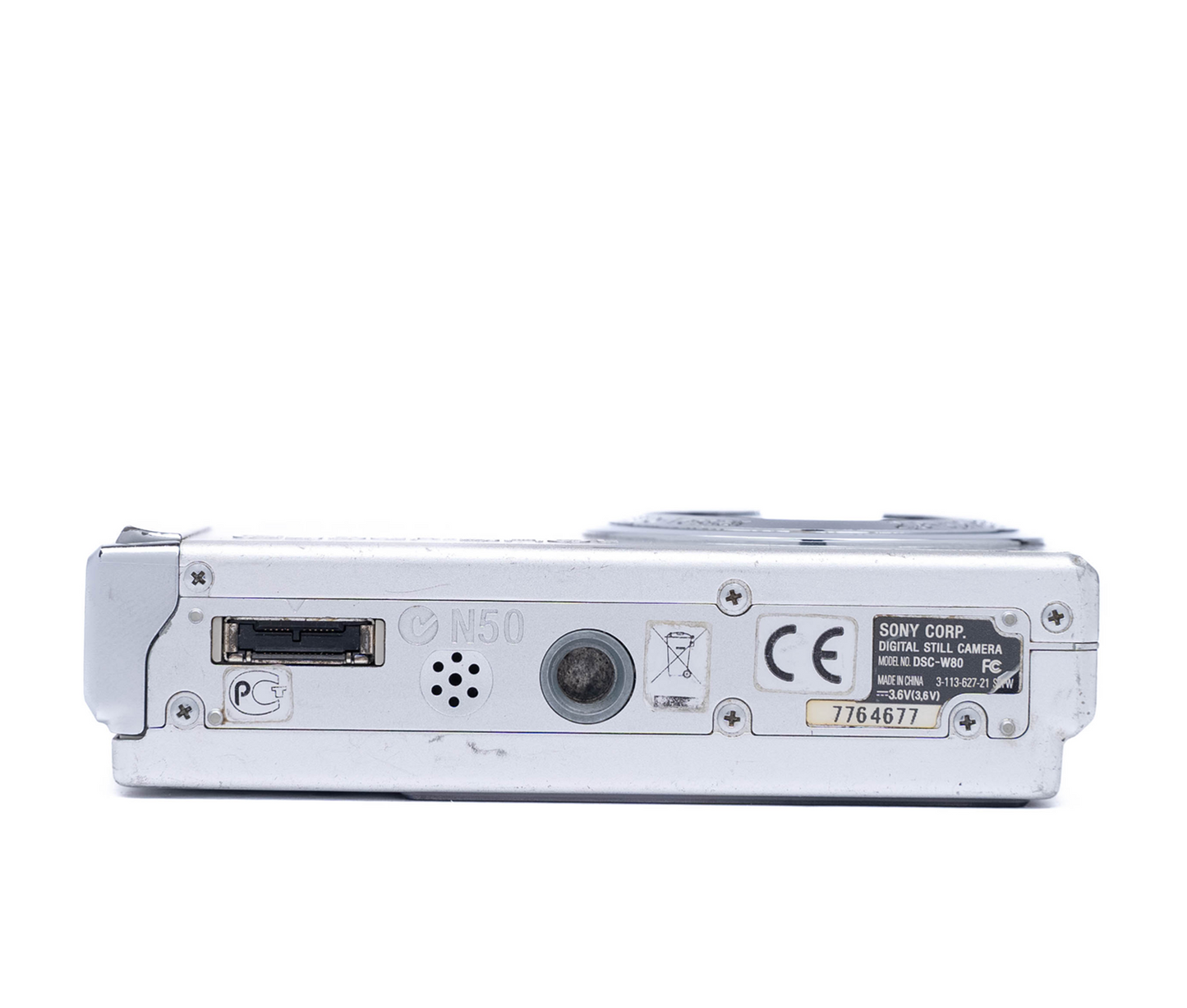 Sony Cyber-shot DSC-W80 7.2MP Silver - Well Used