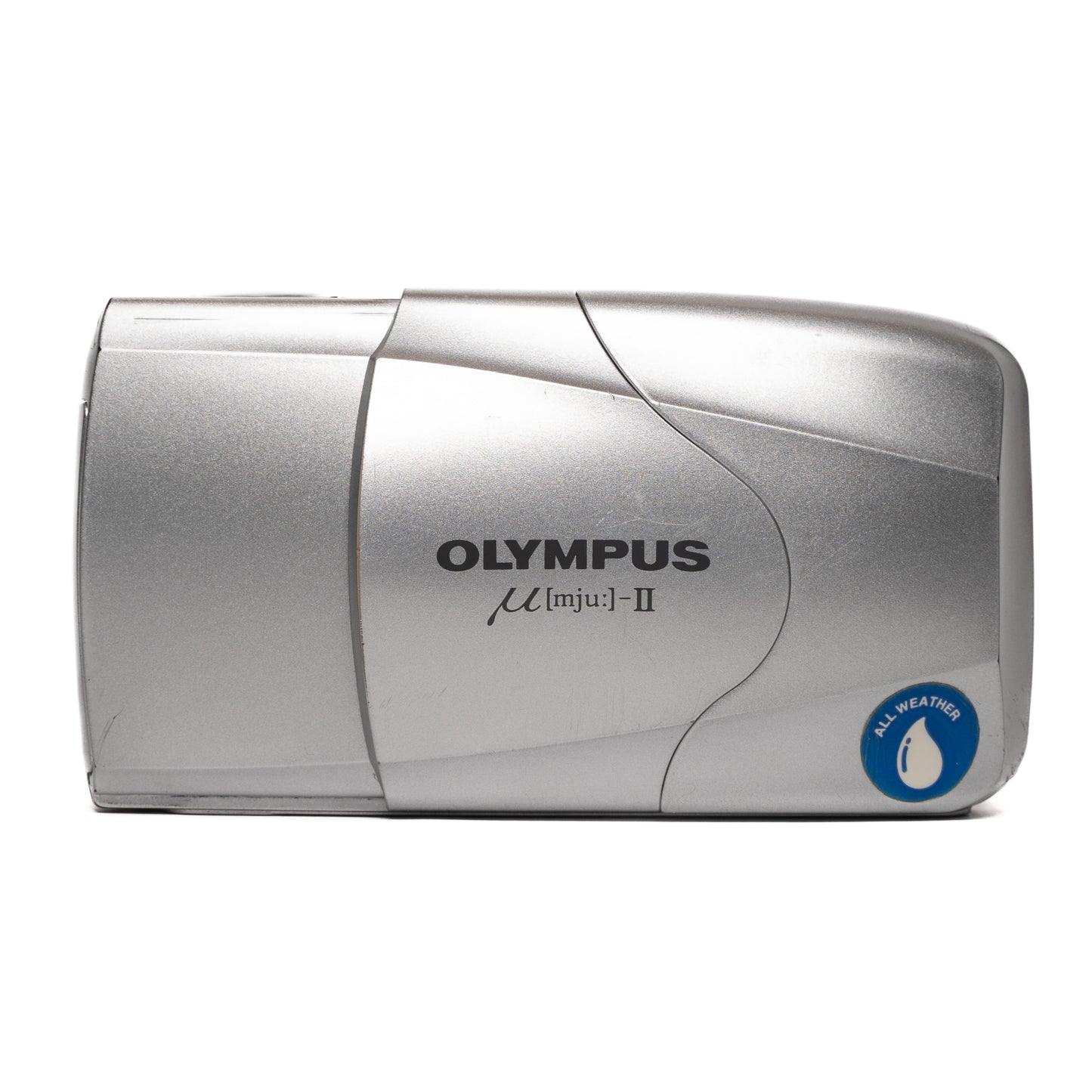 Olympus Mju II 35mm All-Weather Silver Film Camera - Good