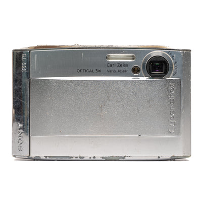 Sony Cyber-shot DSC-T5 5.1MP Silver Digital Camera - Well Used