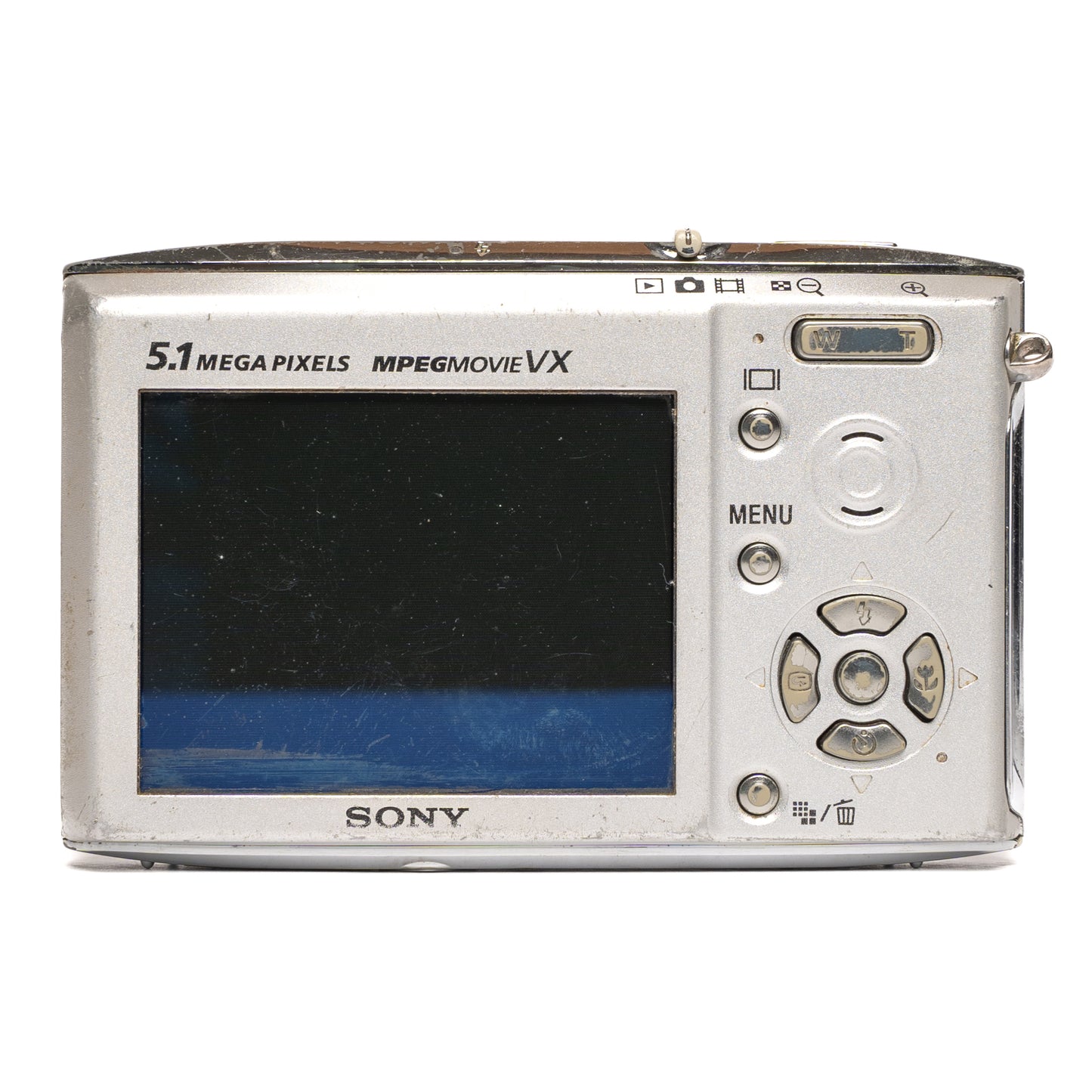 Sony Cyber-shot DSC-T5 5.1MP Silver Digital Camera - Well Used