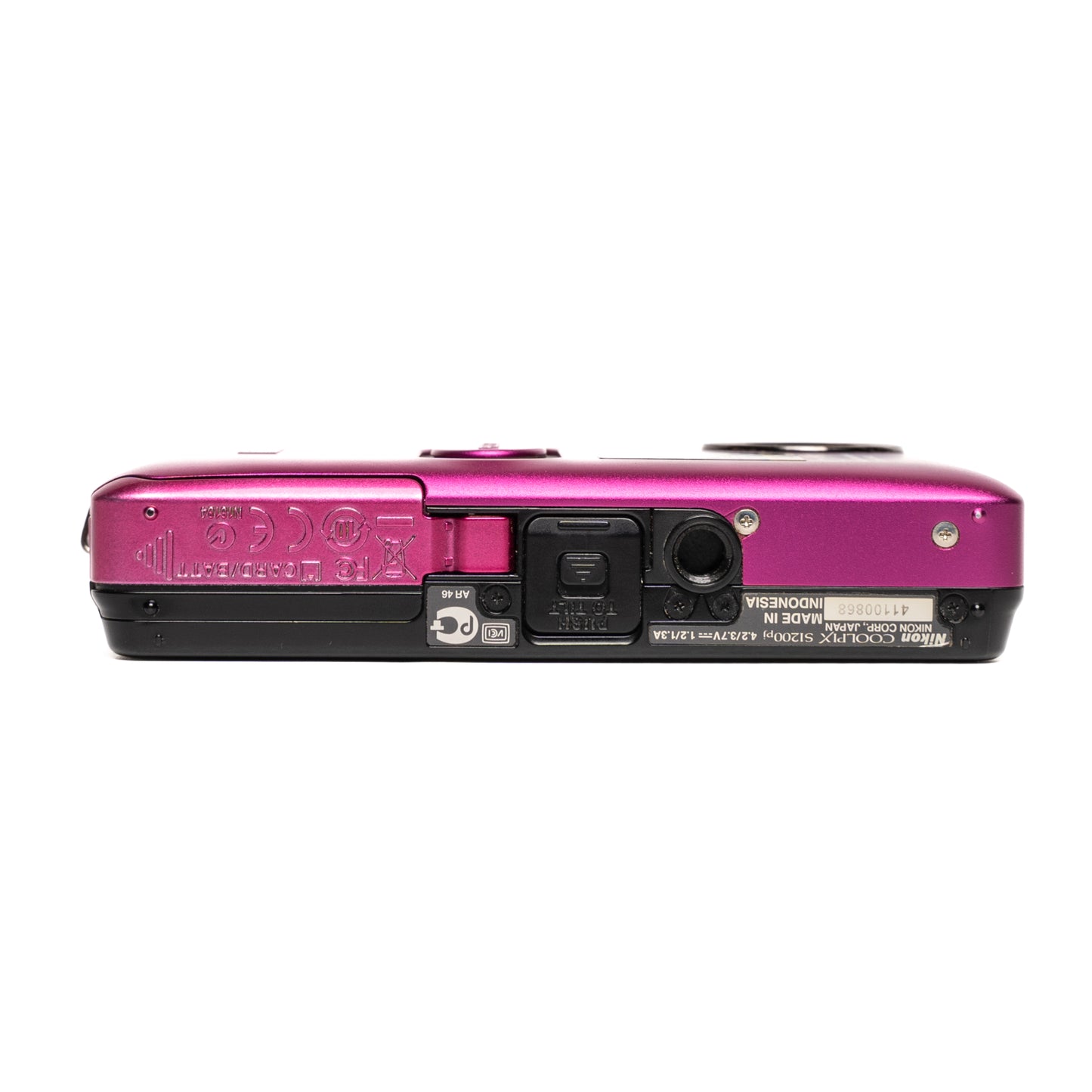 Nikon Coolpix S1200pj 14.1MP Pink Digital Camera - Good