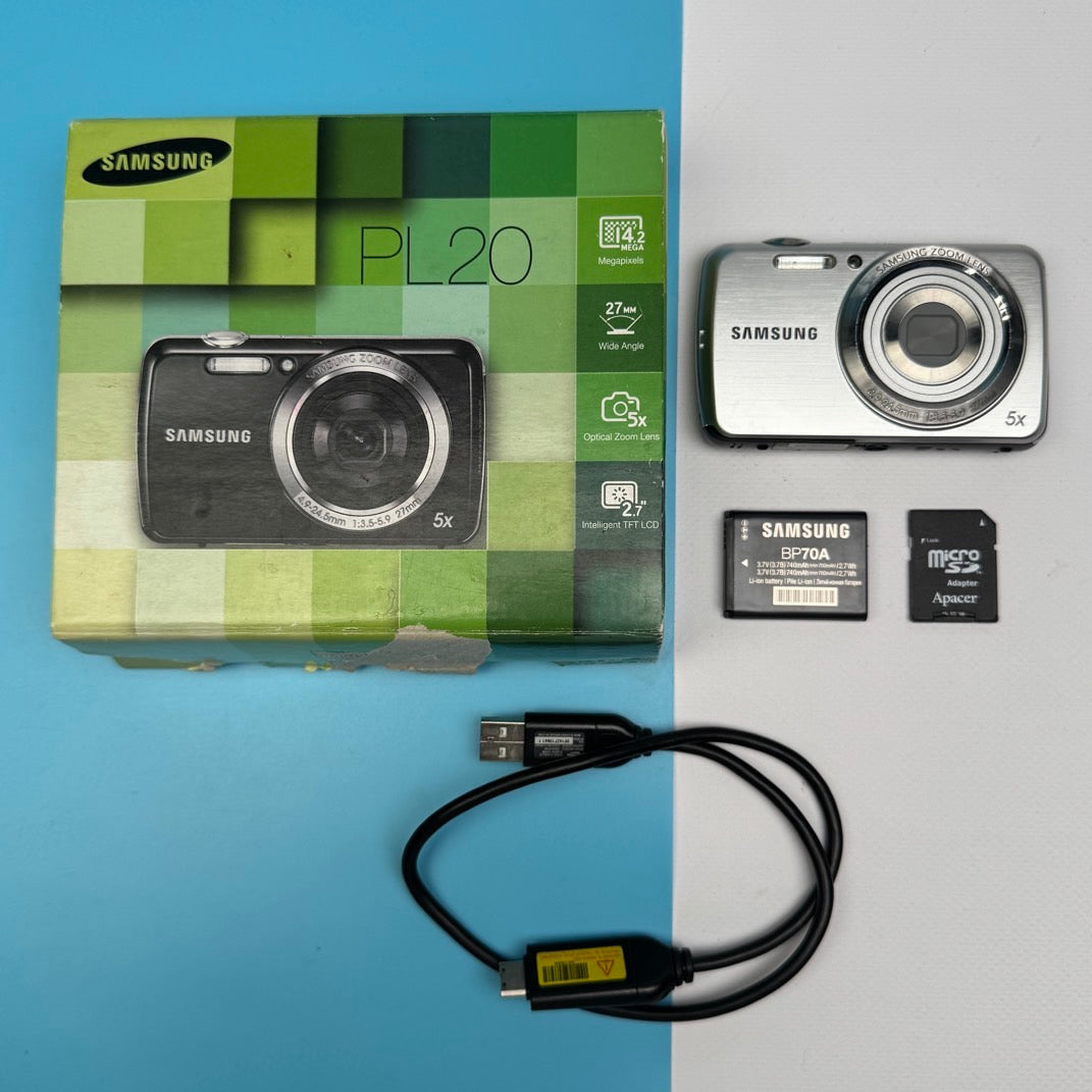 Samsung PL20 14.2MP Digital Camera - FULLY FUNCTIONAL