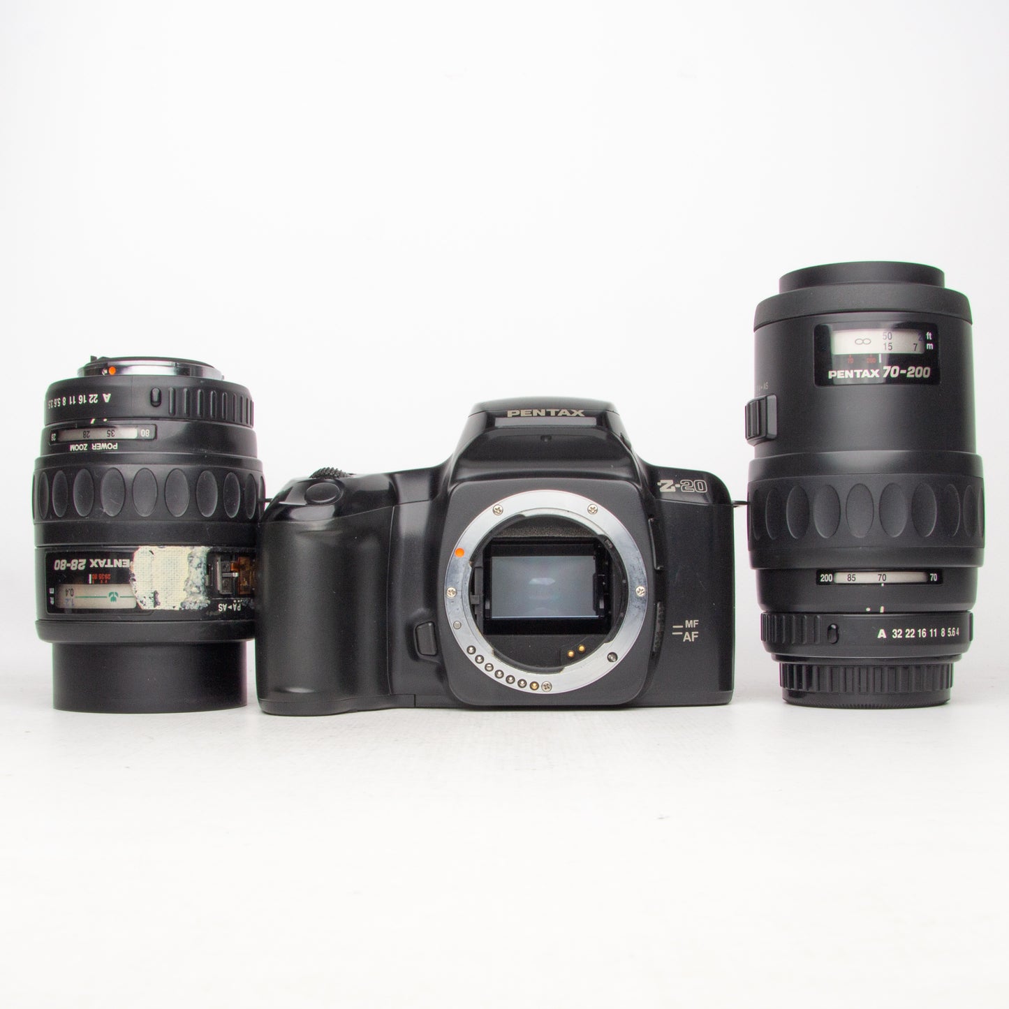 Pentax Z-20 35mm whith 28-80 power zoom 70-200 power zoom - READ DESCRIPTION