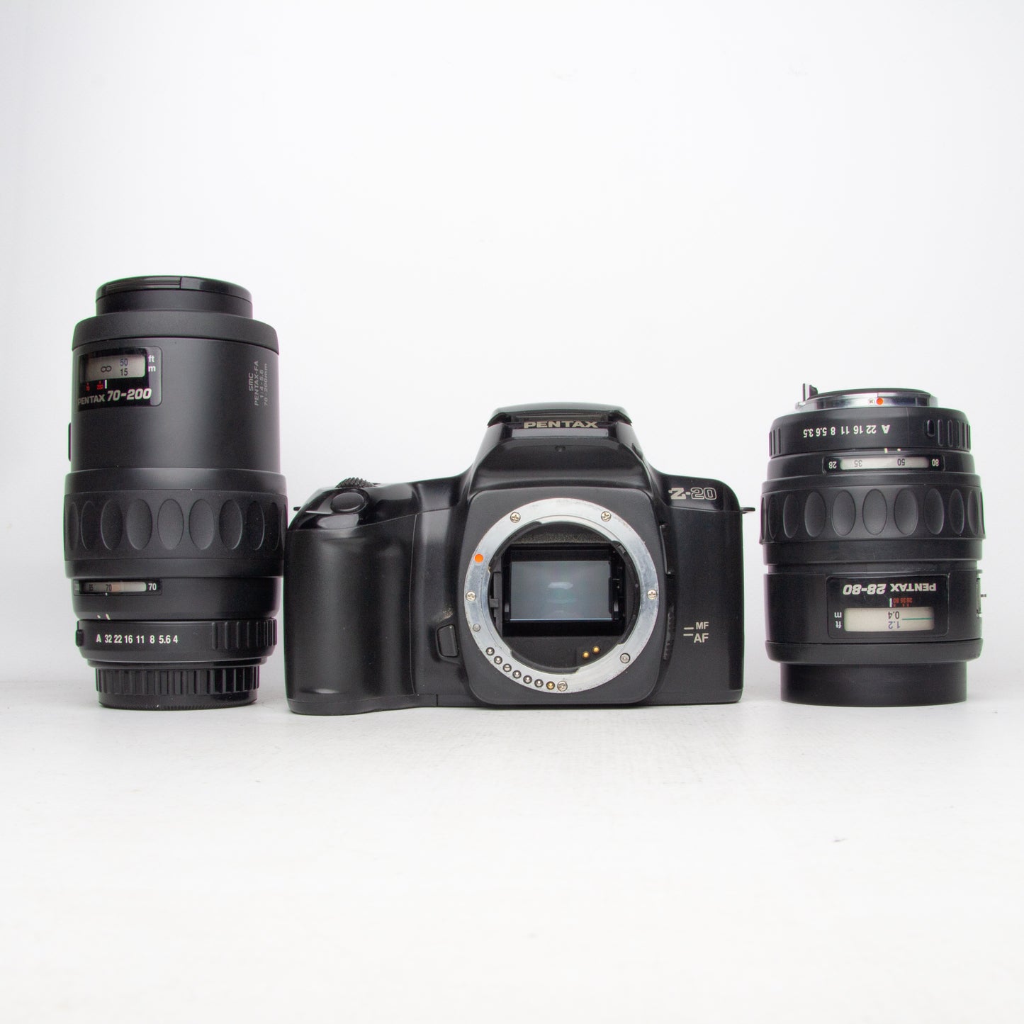 Pentax Z-20 35mm whith 28-80 power zoom 70-200 power zoom - READ DESCRIPTION
