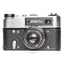 FED 5V with Industar-61 L/D Made in USSR Black/Silver Film Camera - Good