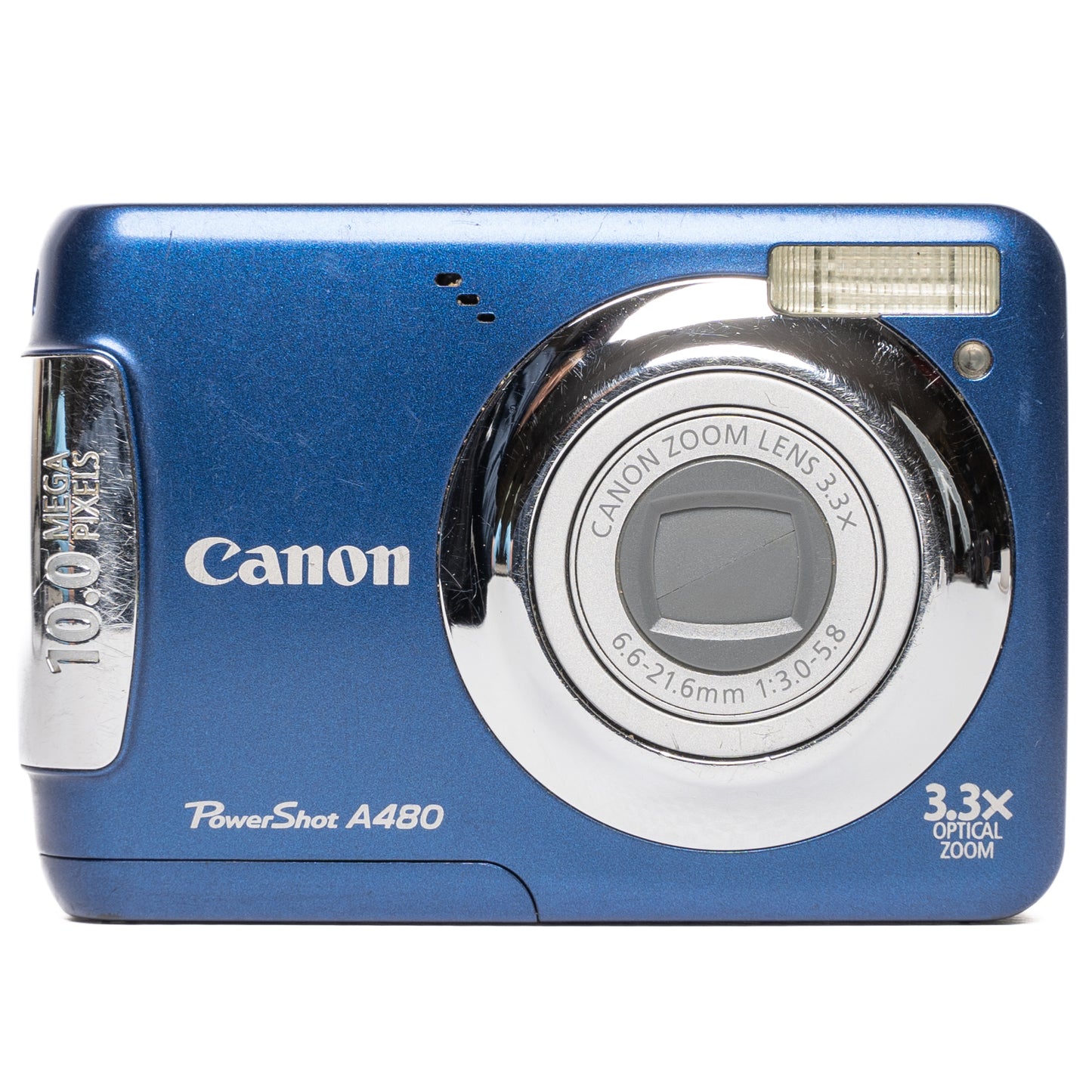 Canon PowerShot A480 10.0MP Blue Digital Camera - Well Used