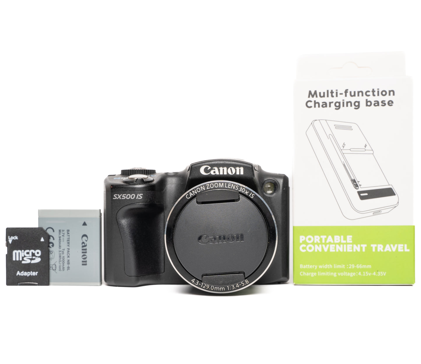 Canon PowerShot SX500 IS 16.0MP Black Digital Camera - Good