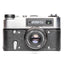 FED 5V with Industar-61 L/D Made in USSR Black/Silver Film Camera - Good