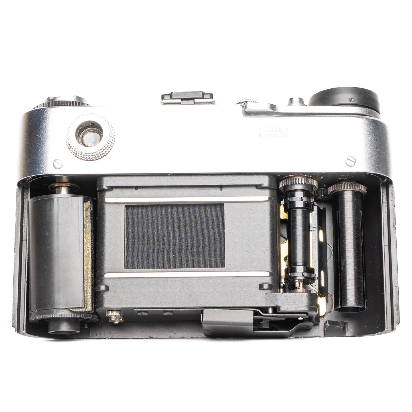 FED 5V with Industar-61 L/D Made in USSR Black/Silver Film Camera - Good