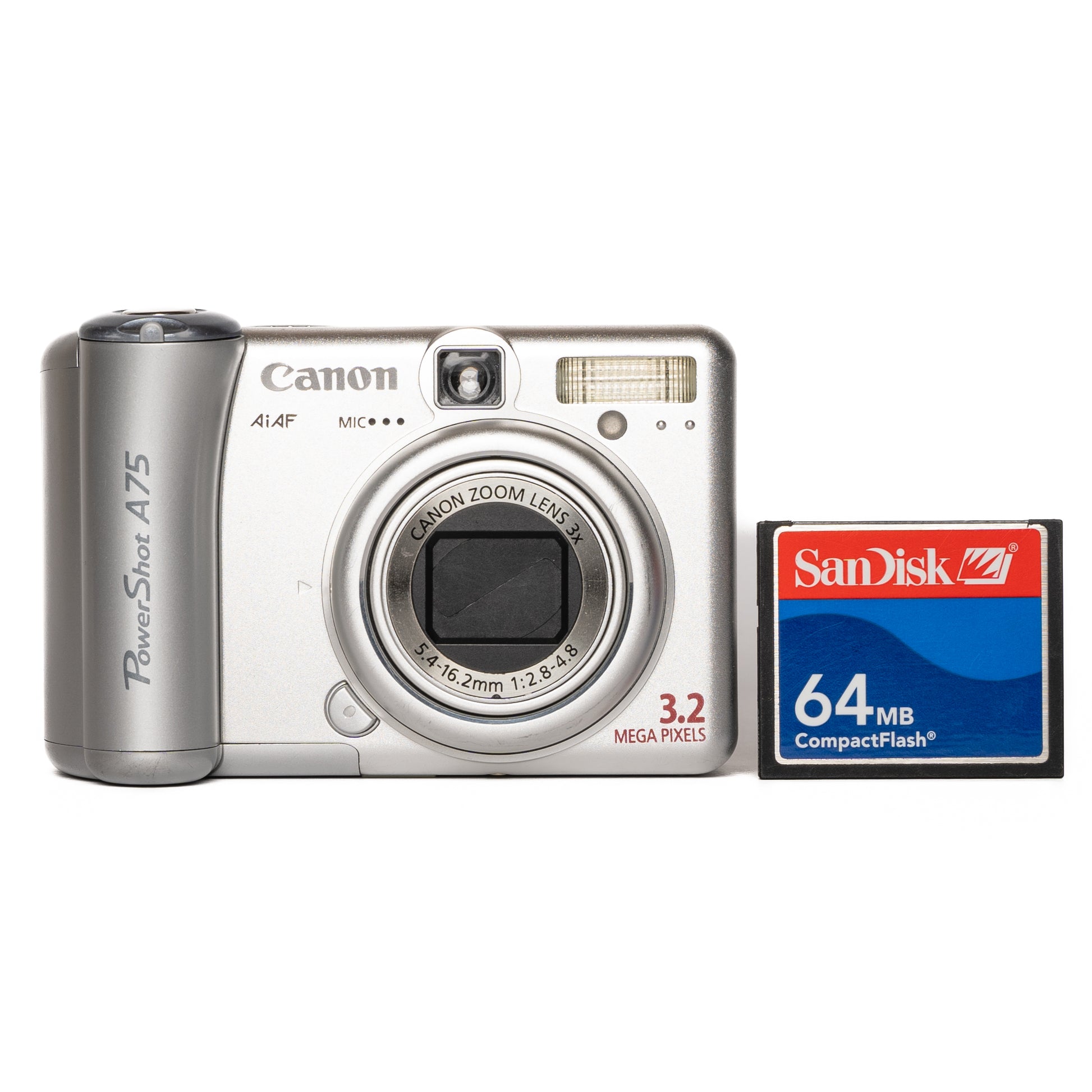 Canon PowerShot A75 3.2MP Silver Digital Camera - Good - SESKO