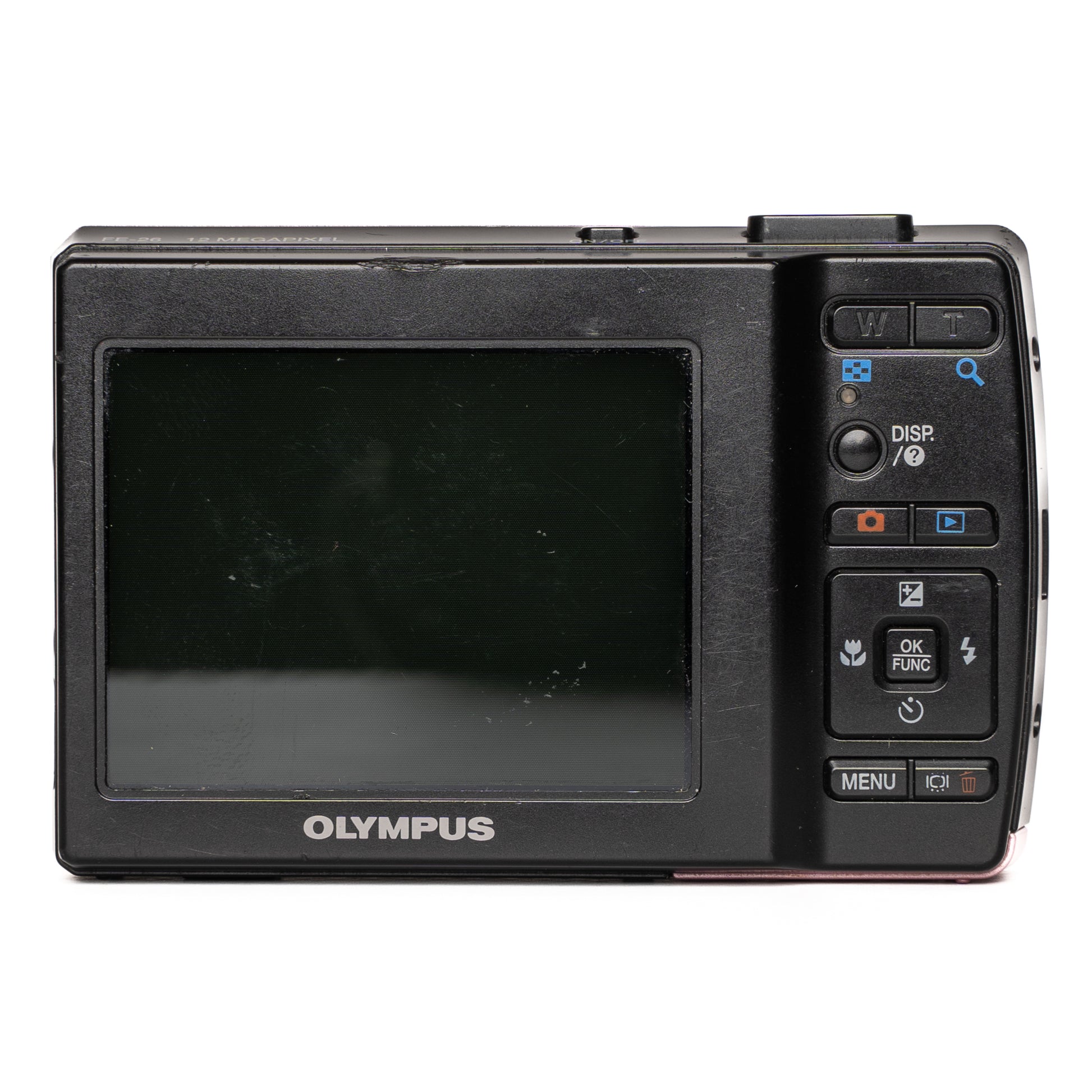 Olympus FE-26 12.0MP Pink Digital Camera - Good - SESKO