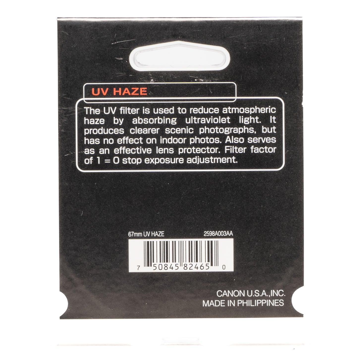 Canon Filter 67mm UV HAZE - NEW - SESKO