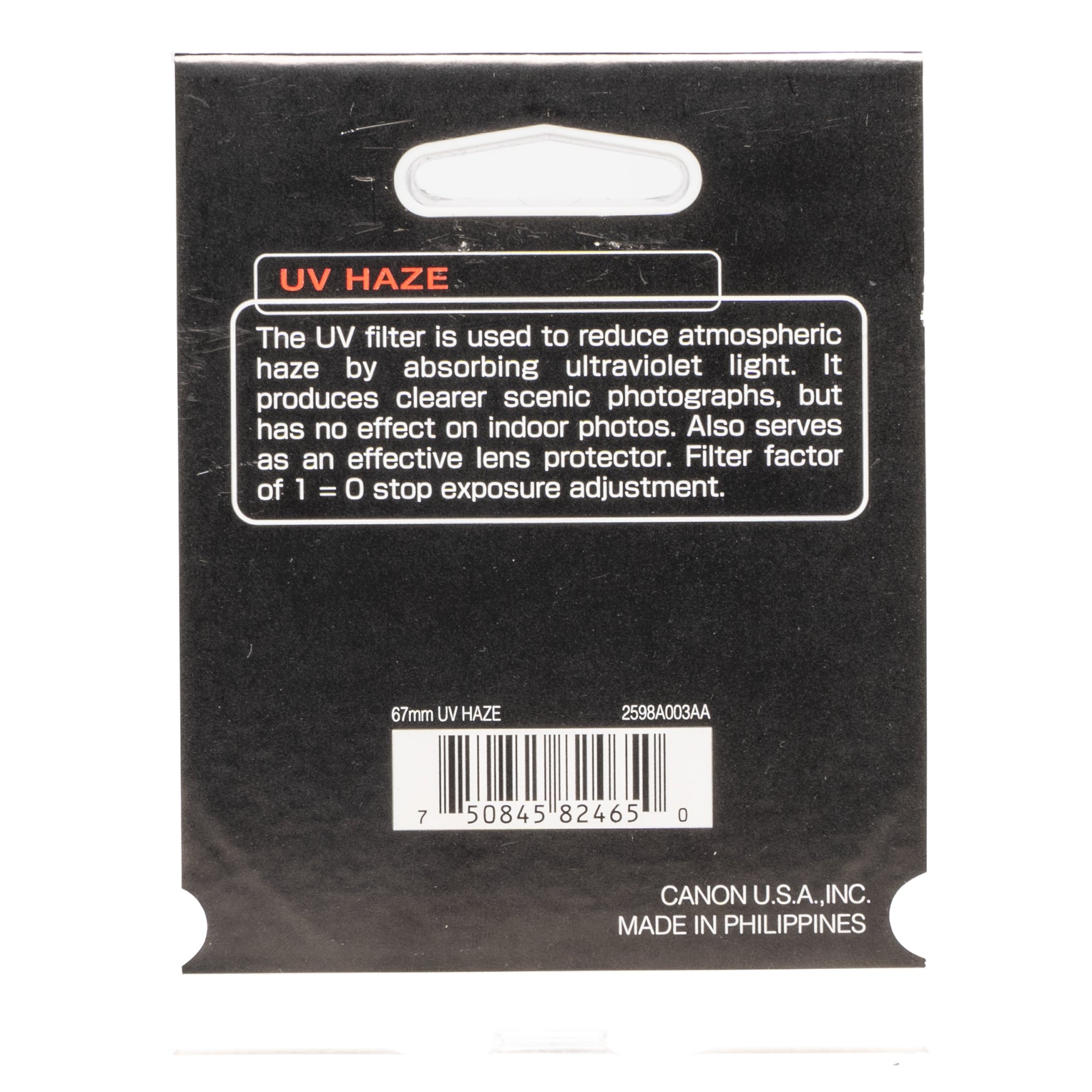 Canon Filter 67mm UV HAZE - NEW - SESKO