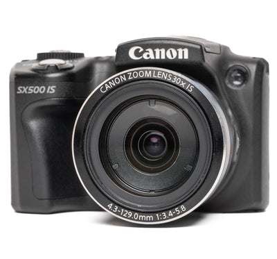 Canon PowerShot SX500 IS 16.0MP Black Digital Camera - Good