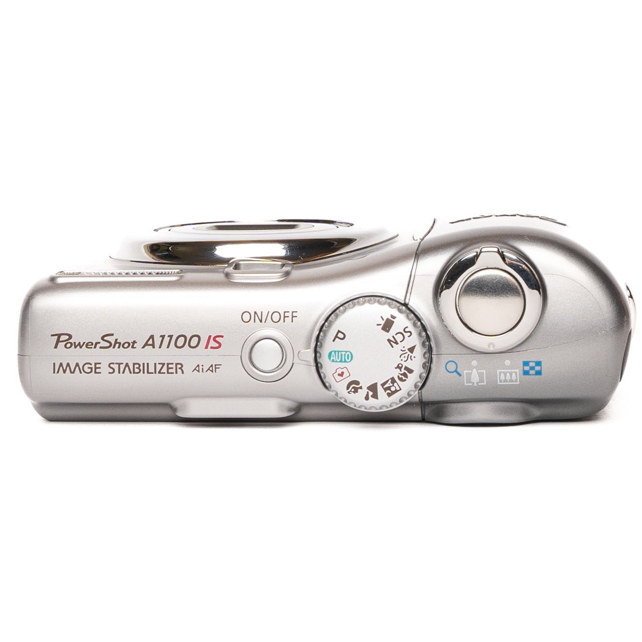 Canon PowerShot A1100 IS 12.1MP Silver Digital Camera - Mint