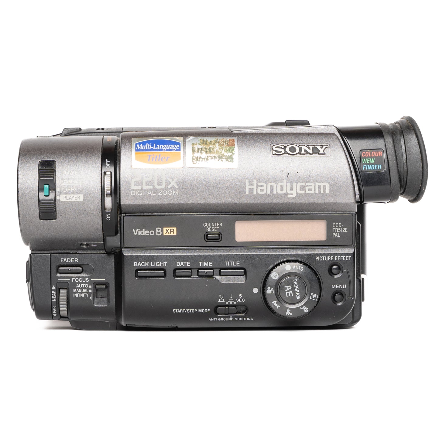 Sony Handycam CCD-TR512E Video 8 PAL Black Camcorder - Good