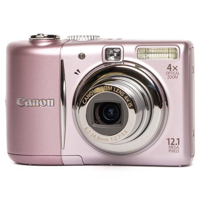 Canon PowerShot A1100 IS 12.1MP Pink Digital Camera - Mint