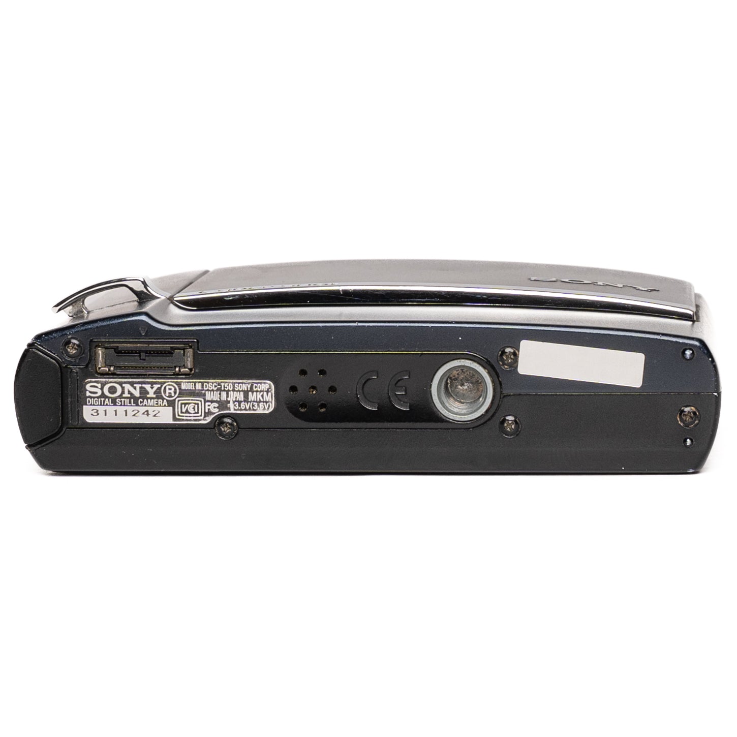 Sony Cyber-shot DSC-T50 7.2MP Black Digital Camera - Good - Japanese only - SESKO