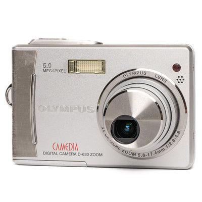 Olympus CAMEDIA D-630 ZOOM 5.0MP Silver Digital Camera - Good