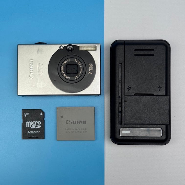 Canon Digital IXUS 70 7.1MP Digital Camera - FULLY FUNCTIONAL