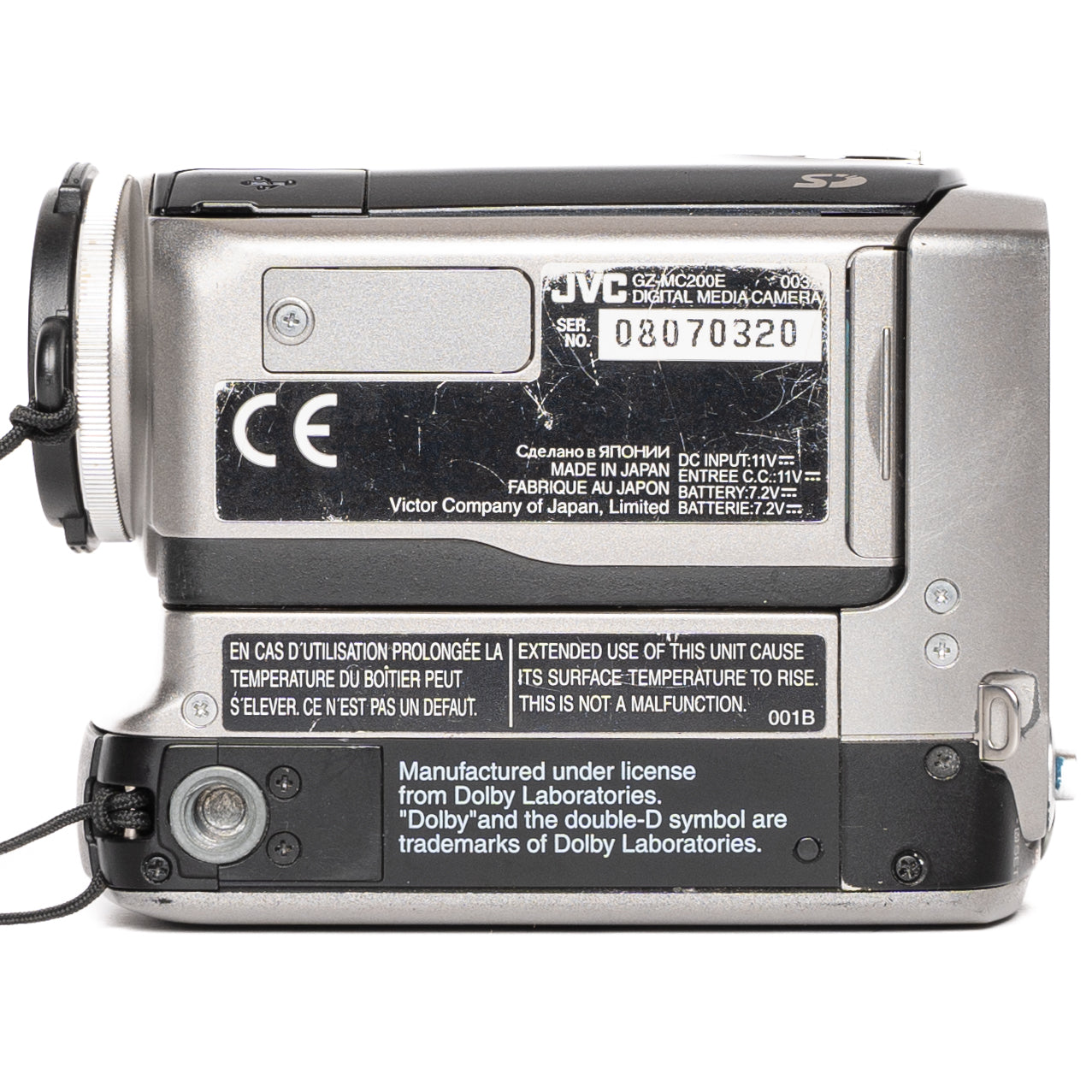 JVC GZ-MC200E Silver Camcorder - Good
