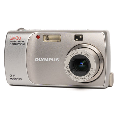 Olympus CAMEDIA C-310 ZOOM 3.2MP Silver Digital Camera - Good