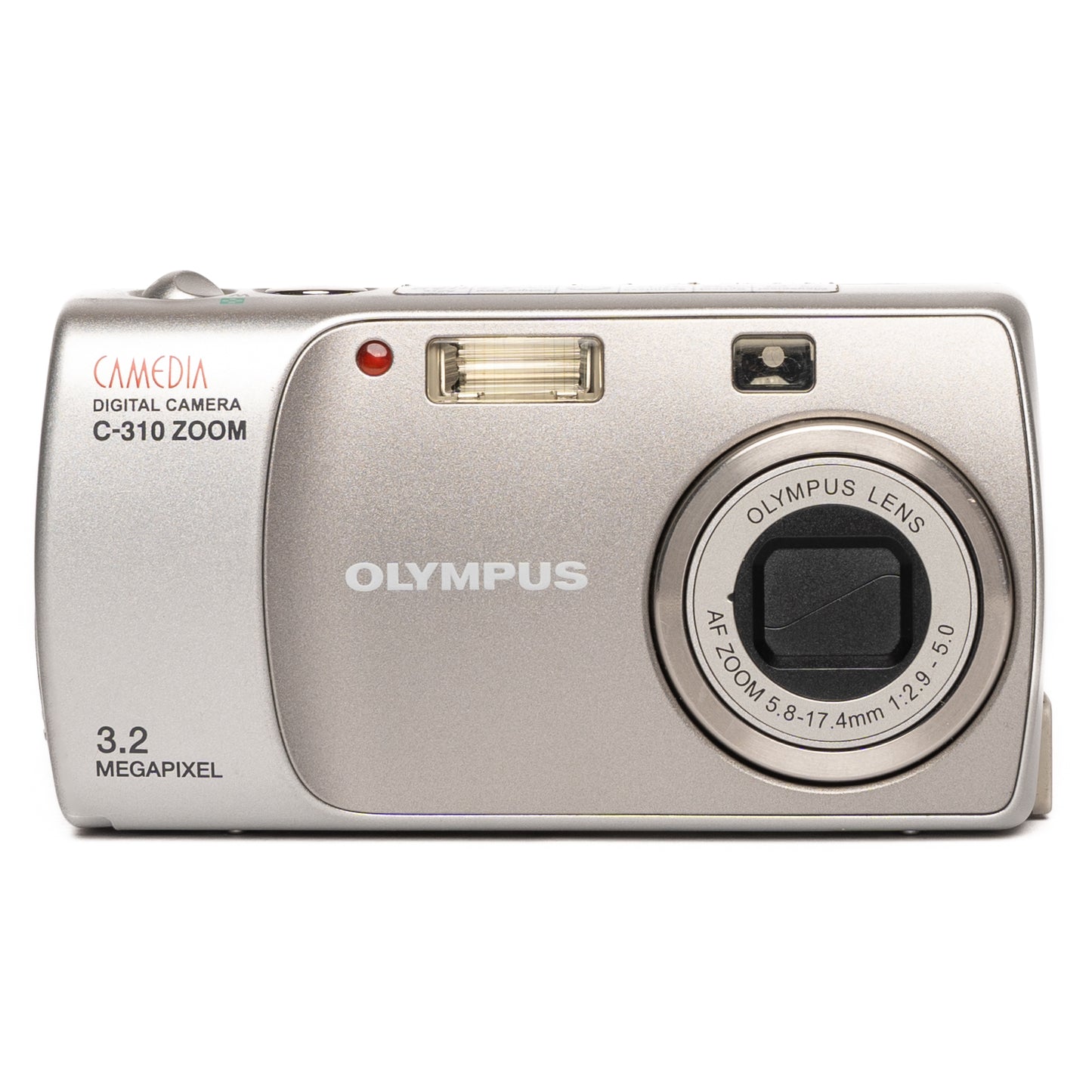 Olympus CAMEDIA C-310 ZOOM 3.2MP Silver Digital Camera - Good