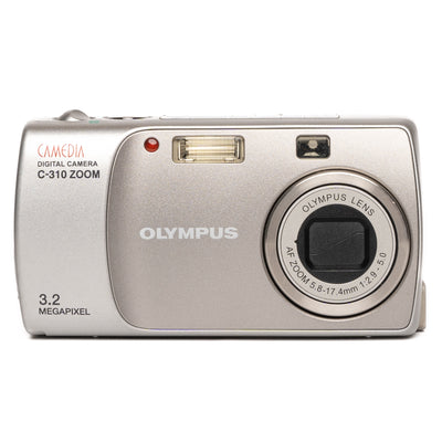 Olympus CAMEDIA C-310 ZOOM 3.2MP Silver Digital Camera - Good