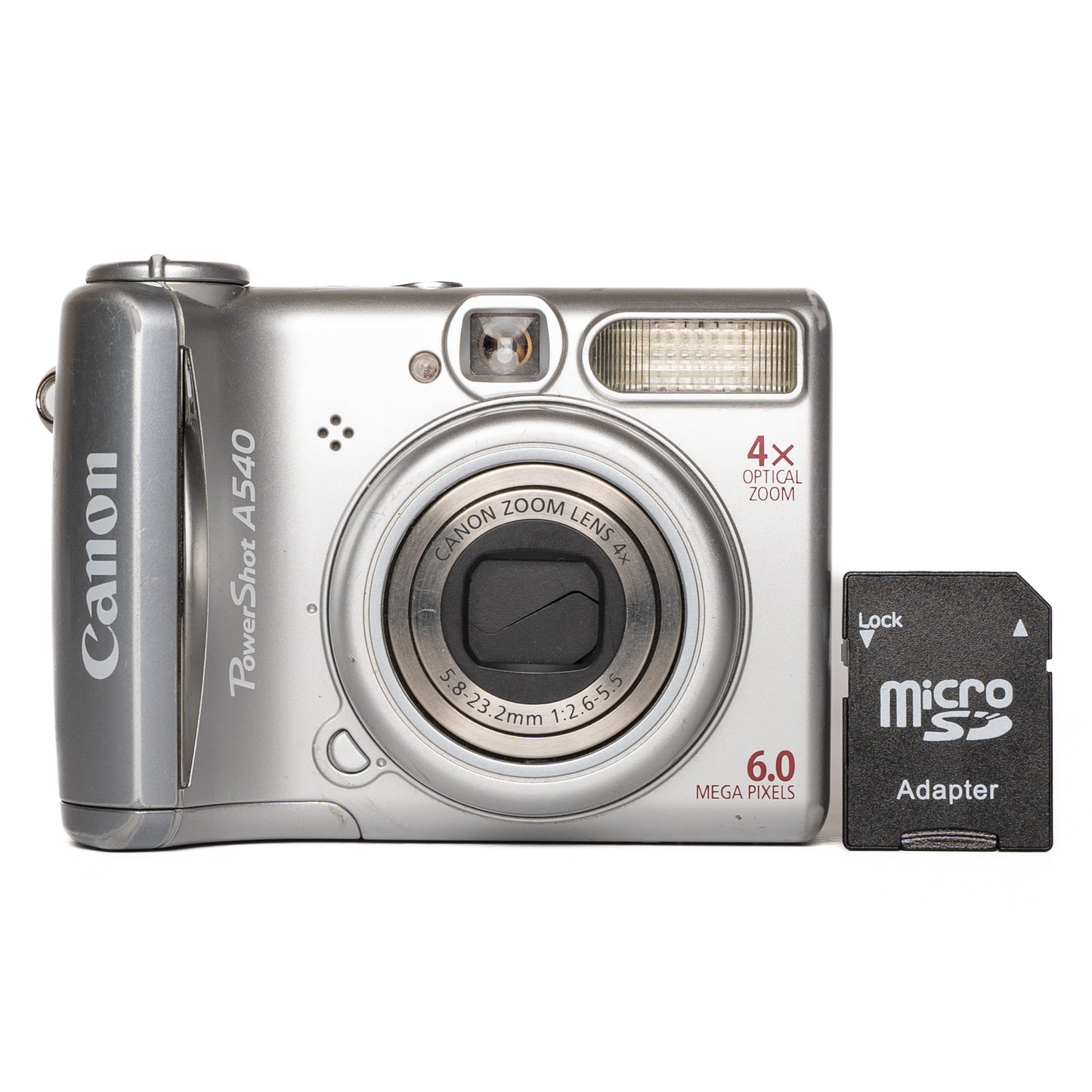 Canon PowerShot A540 6.0MP Silver Digital Camera - Well Used