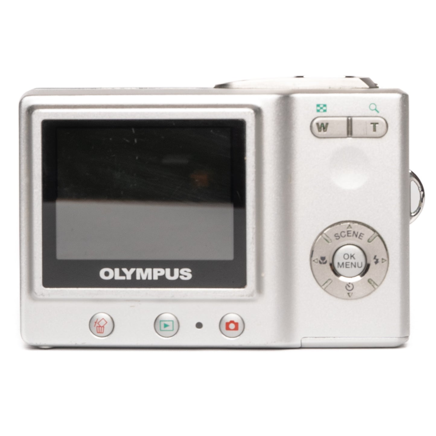 Olympus CAMEDIA FE-5500 5.0MP Silver Digital Camera - Good