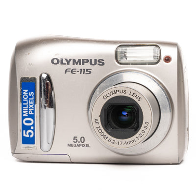 Olympus FE-115 5.0MP Silver Digital Camera - Well Used