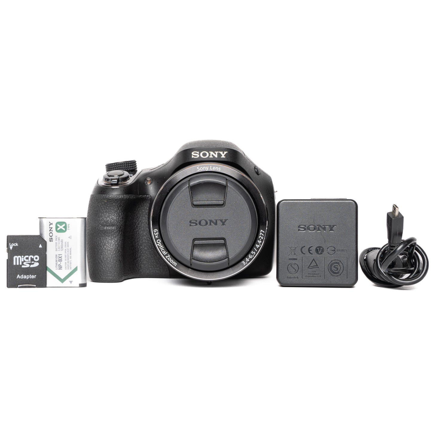 Sony Cyber-shot DSC-H400 20.1MP Black Digital Camera - Good