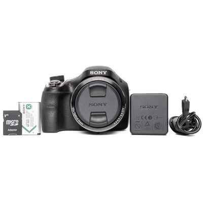 Sony Cyber-shot DSC-H400 20.1MP Black Digital Camera - Good