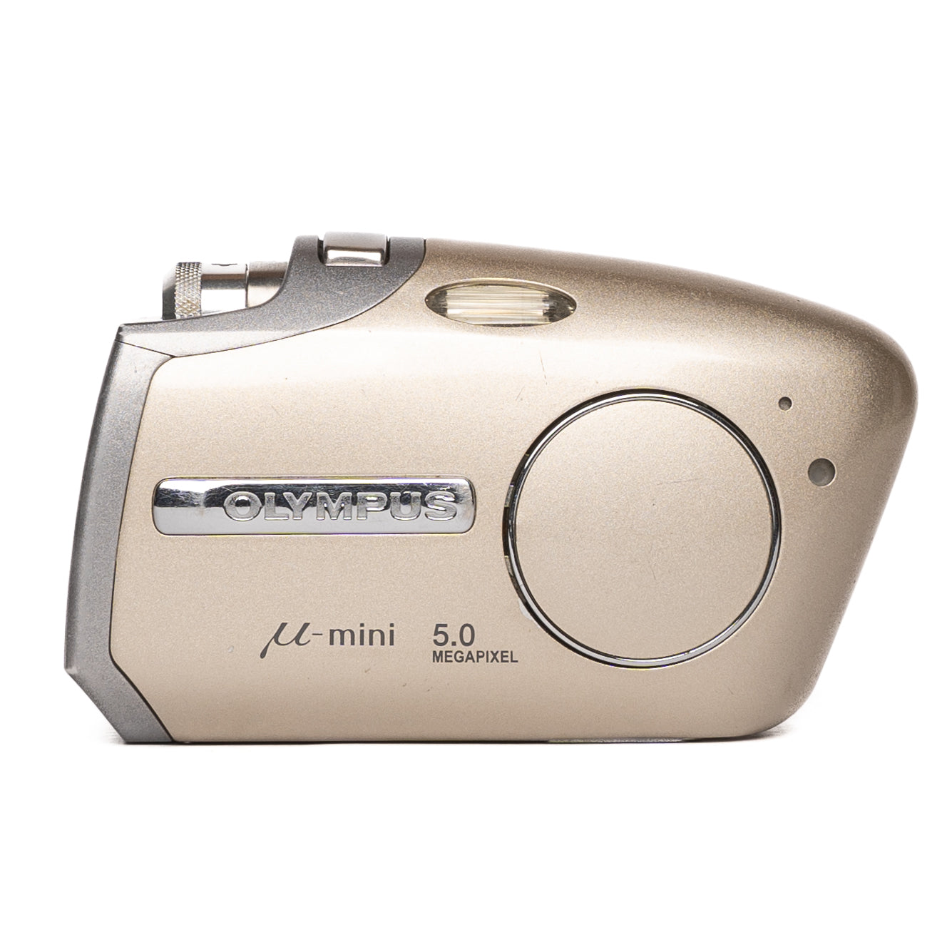 Olympus μ-mini Digital 5.0MP Gold Digital Camera - Good