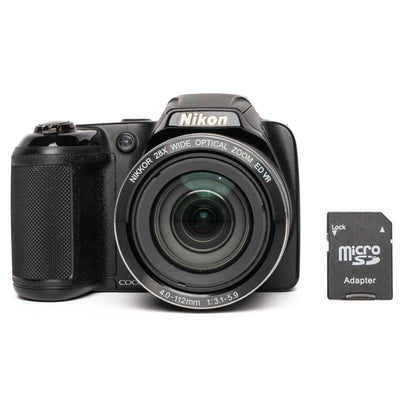 Nikon CoolPix L340 20.2MP Black Digital Camera - Well Used