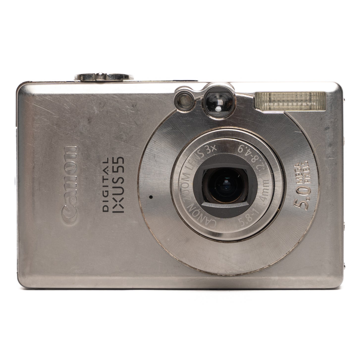 Canon Digital IXUS 55 5.0MP Silver Digital Camera - Well Used