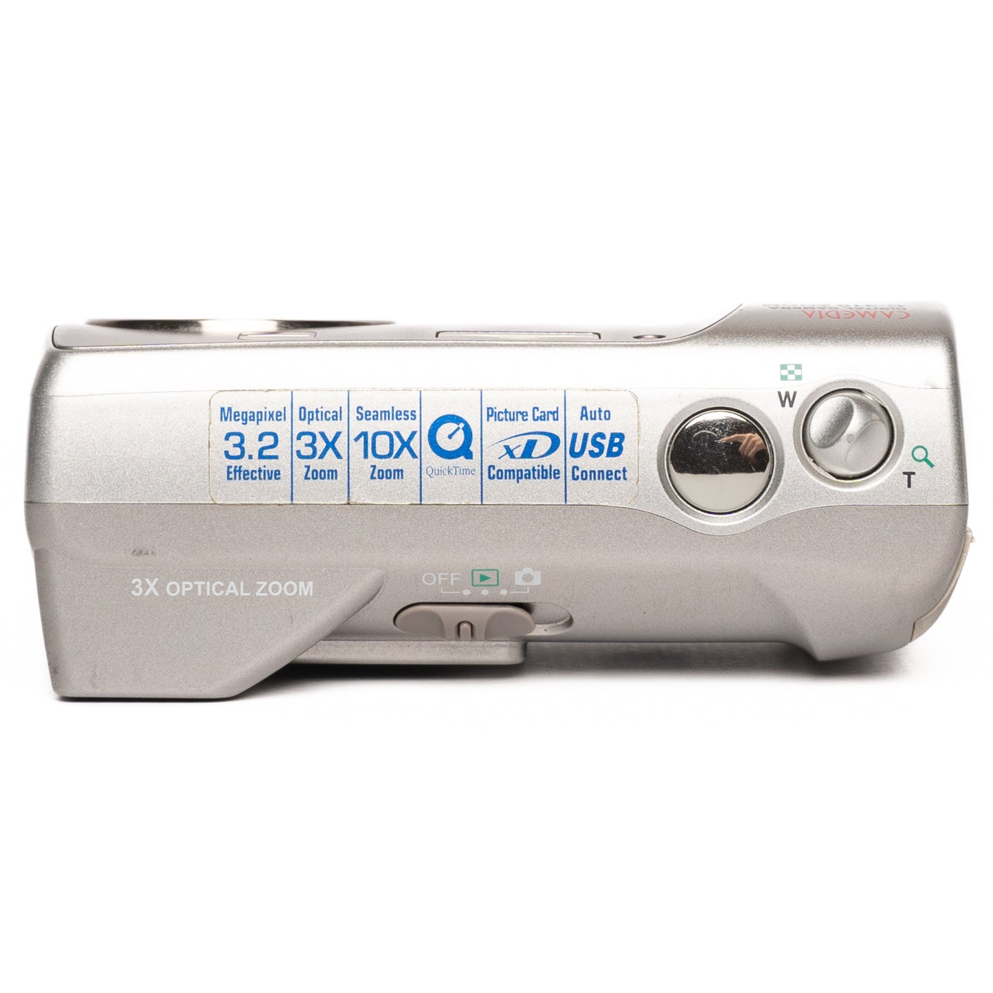Olympus CAMEDIA C-310 ZOOM 3.2MP Silver Digital Camera - Good