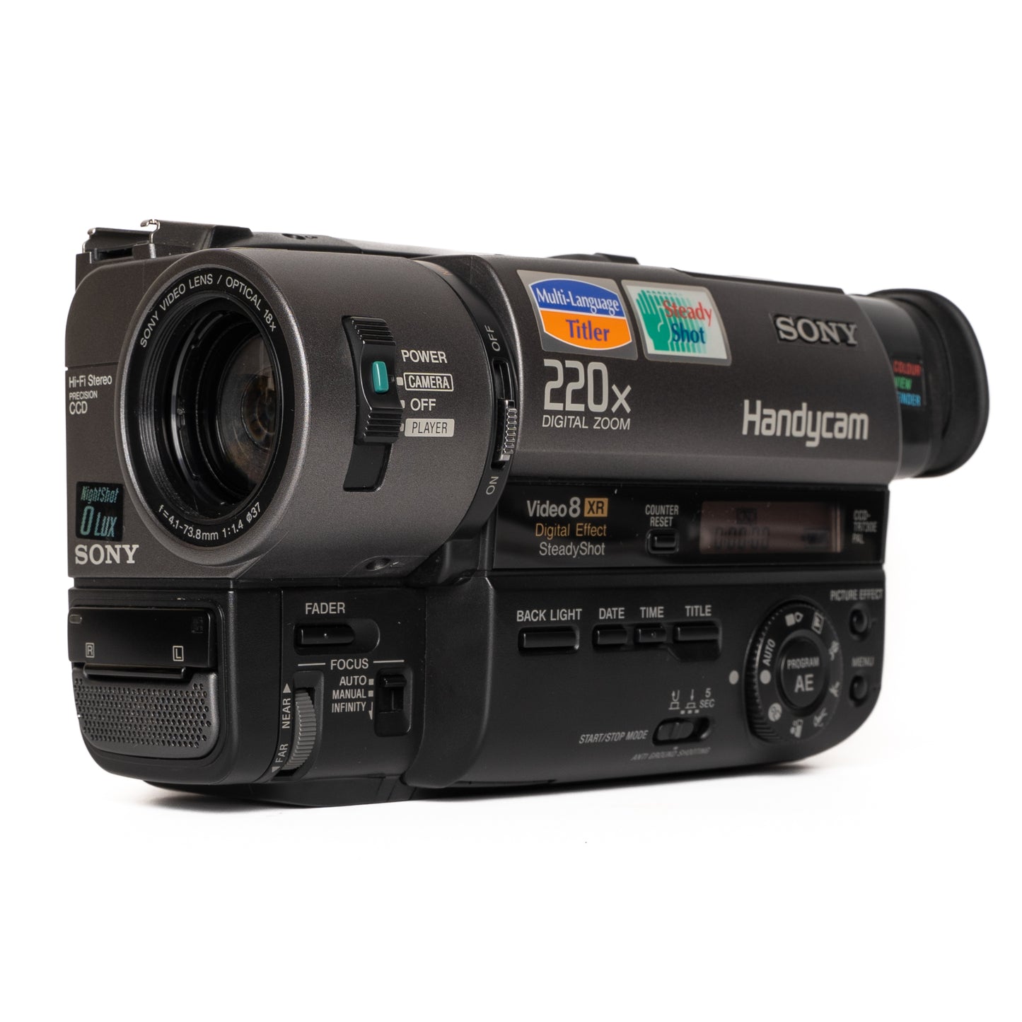 Sony Handycam CCD-TR730E PAL Video 8 Black Camcorder - Mint - SESKO