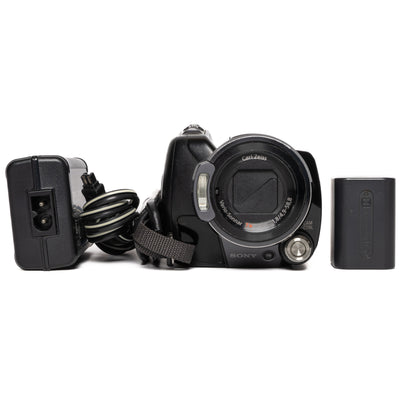 Sony Handycam Super SteadyShot HDR-SR12 10.2MP Black Digital Camcorder - Good