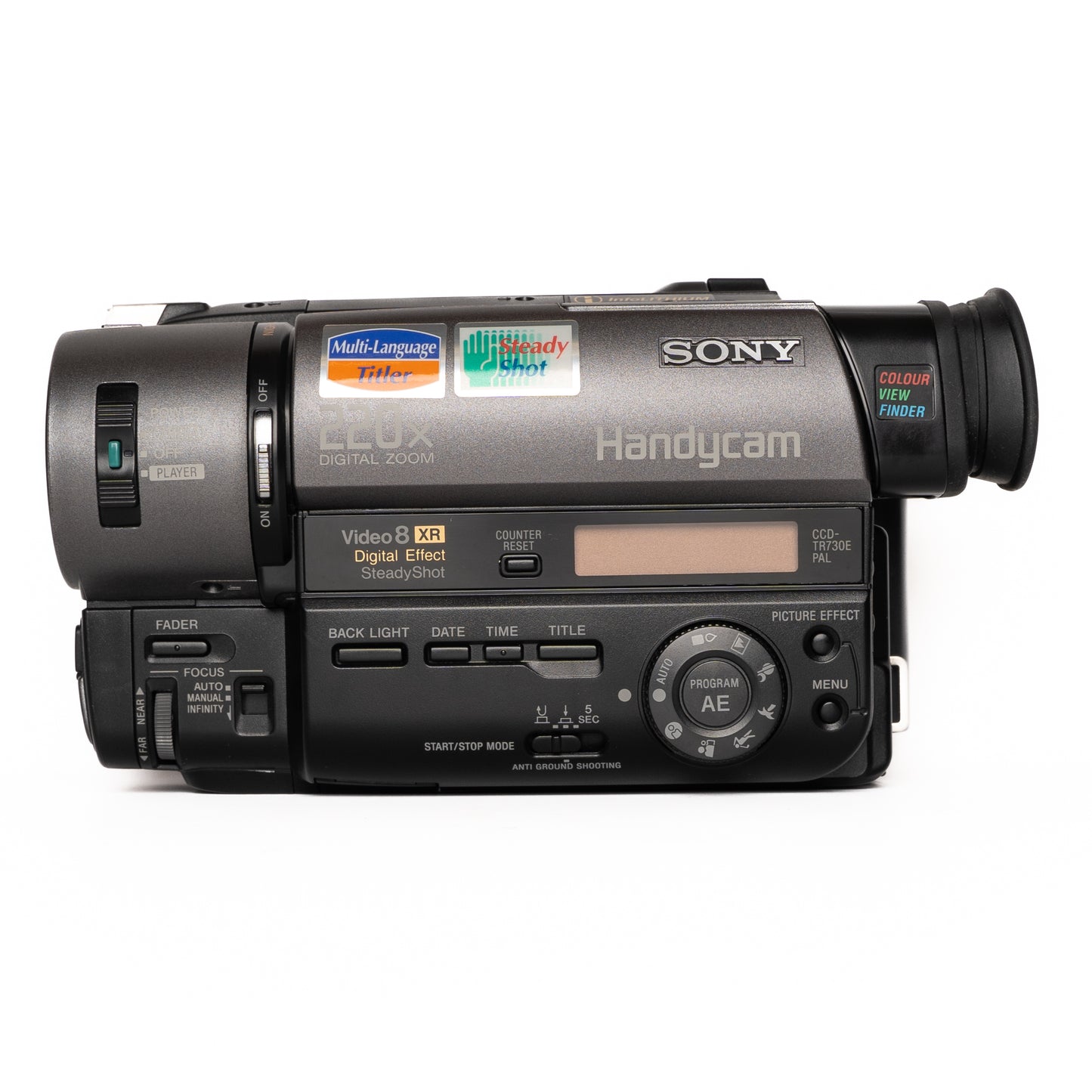 Sony Handycam CCD-TR730E PAL Video 8 Black Camcorder - Mint - SESKO