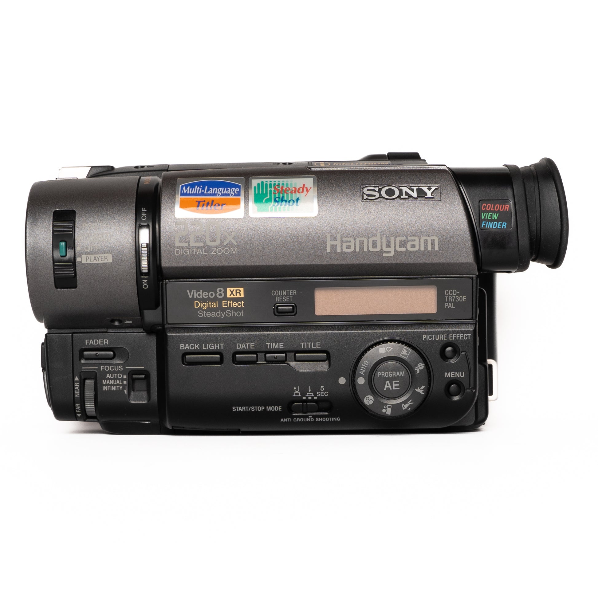 Sony Handycam CCD-TR730E PAL Video 8 Black Camcorder - Mint - SESKO